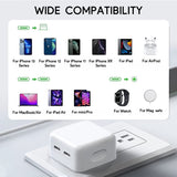 PD-35W fast charger for apple iphone14 dual usb-c power adaptor fast charging head