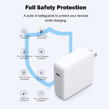 Mac Book Charger 61W 87W 96W USB-C Power Adapter Compatible with Apple Laptop /Smartphones/Tablets